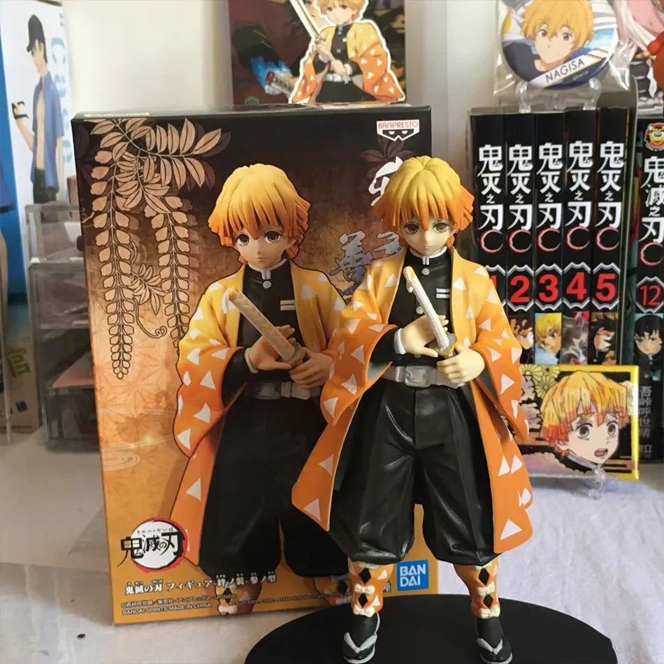 15cm Anime Demon Slayer Actionfigur Modell Agatsuma Zenitsu Sammlerzubehör Modellpuppe Spielzeug
