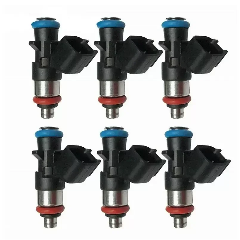 1/6PCS Fuel Injector 4 Holes Compatible with Ford Lincoln Continental MKS MKZ MKT MKX Replaces OE 0280158191 FJ1116 BR3Z9F593B