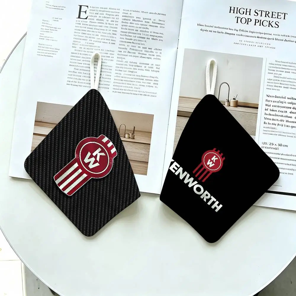 KENWORTH Logo Multi-scene Polyester Cotton Towel, Hanging Hand Wiping Cloth for Kitchen Bathroom Hotel