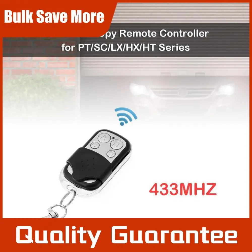 5 Pack 433MHz Remote Control Duplicator 4 Buttons Remote for Garage Door Opener