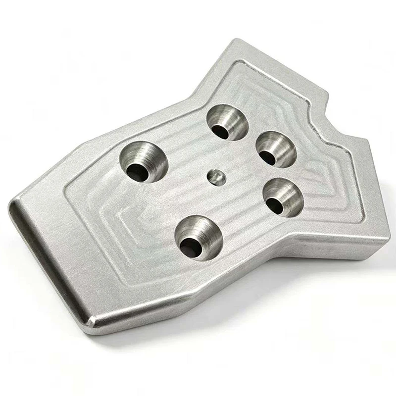 Custom CNC Machined Aluminum Alloy Mounting Plate Precision Milling Irregular Shape Base Plate with Counterbore Holes