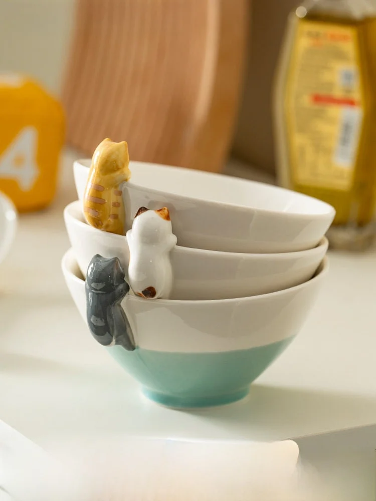 

Очаровательный мультяшный набор: миска и ложка для детей, для домашнего использования, для еды, для лапши быстрого приготовления, милый круглый дизайн