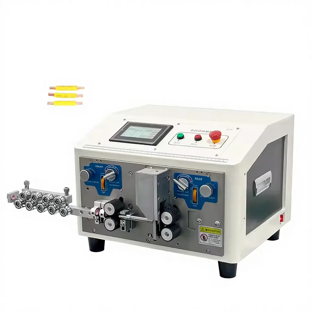 Fully Automatic Wire Cutting and Stripping Multi Functional Cutting Line Machine 0.1-16 Square Meters