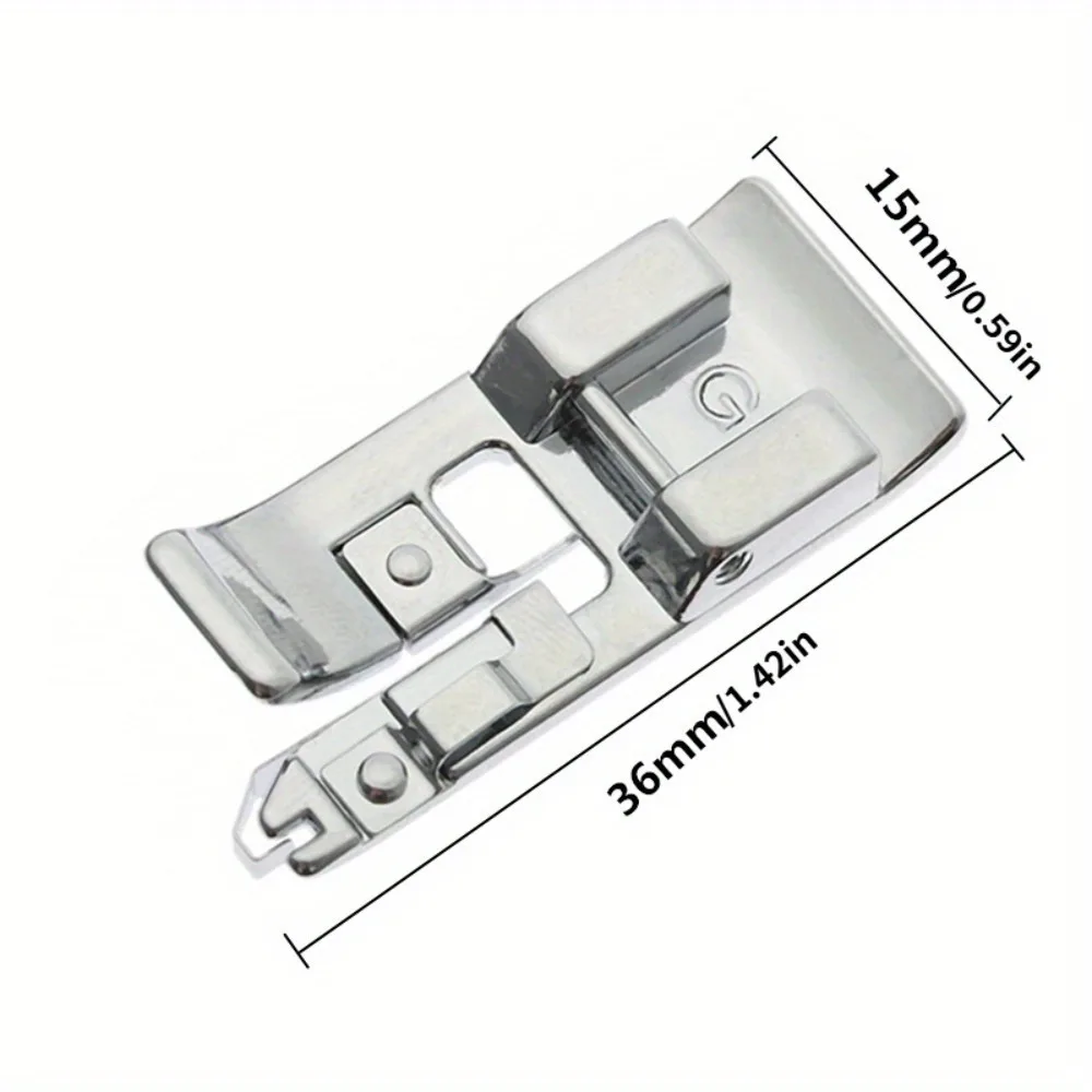 2Pcs Thick Fabrics Overlock Presser Foot Fit for Juki Singer Brother Domestic Multi-Function Sewing Machine Parts 5BB5950 view 5