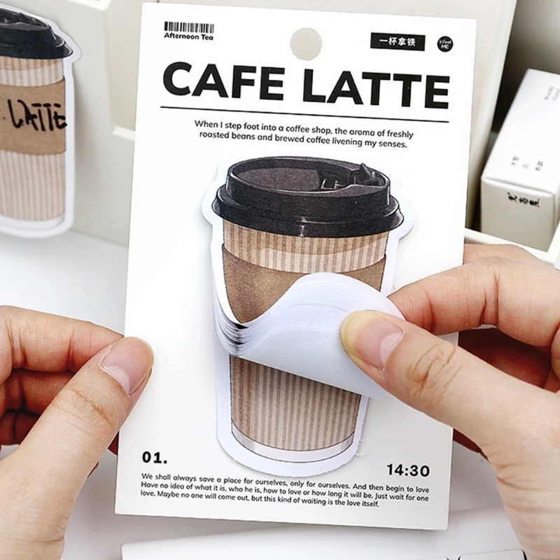 Кофе и хлеб тематическая нота Бумана 30sheests/Pad Adheive Note Pocket Note Paper D2RC