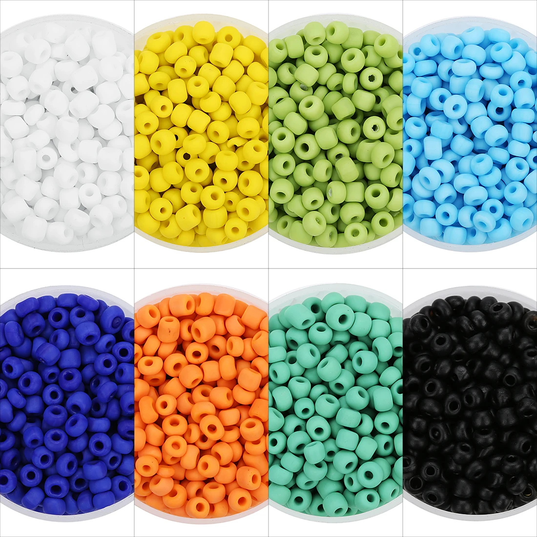 40 gr/beutel Glas Matte Rocailles Candy Farbe Nette Mini Milchglas Reis Perle für Schmuck Machen Liefert DIY Halskette Armband