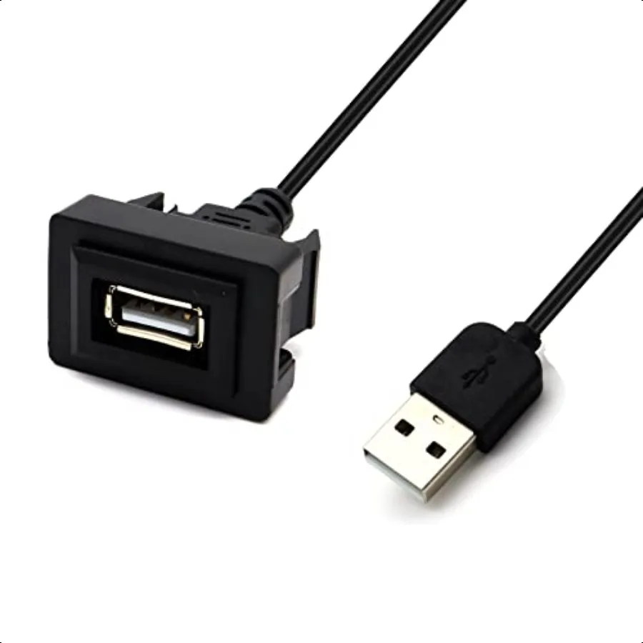 Adaptador de cabo USB macho para fêmea para VIOS ALTIS 32 20mm
