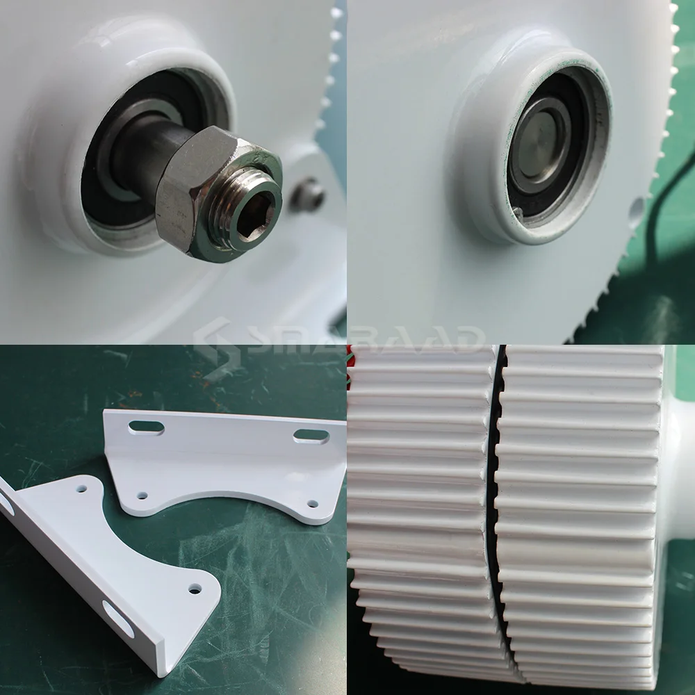 Imagem -04 - Smaraad-novo Gerador Eólico de Energia e Turbina Baixa Velocidade Gerador de Ímã Permanente Gearless 1000w 1500w 12v 24v 48v