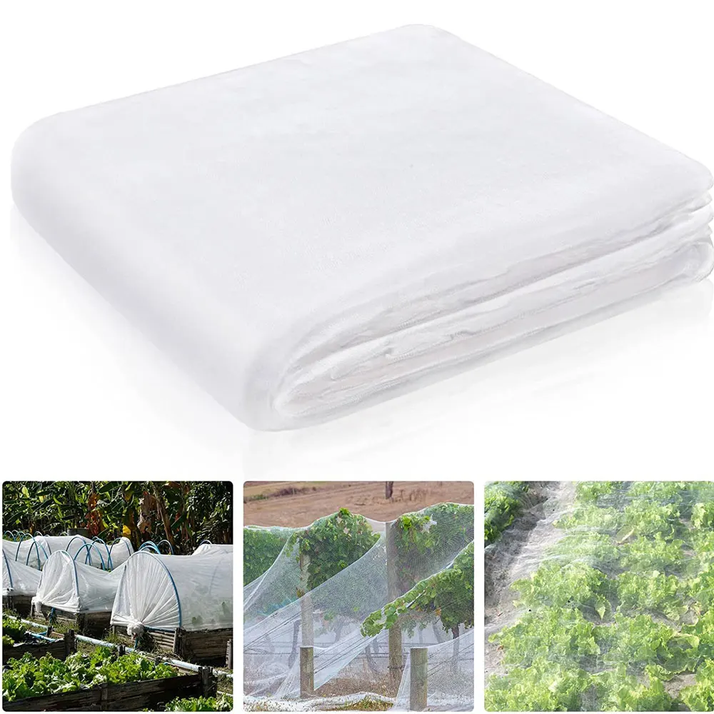 Garden Mesh Netting Barrier, Big Size Ultra Fine Plant Net For Vegetable Blueberry Bushes Live Tree Row Cover Screen Protection