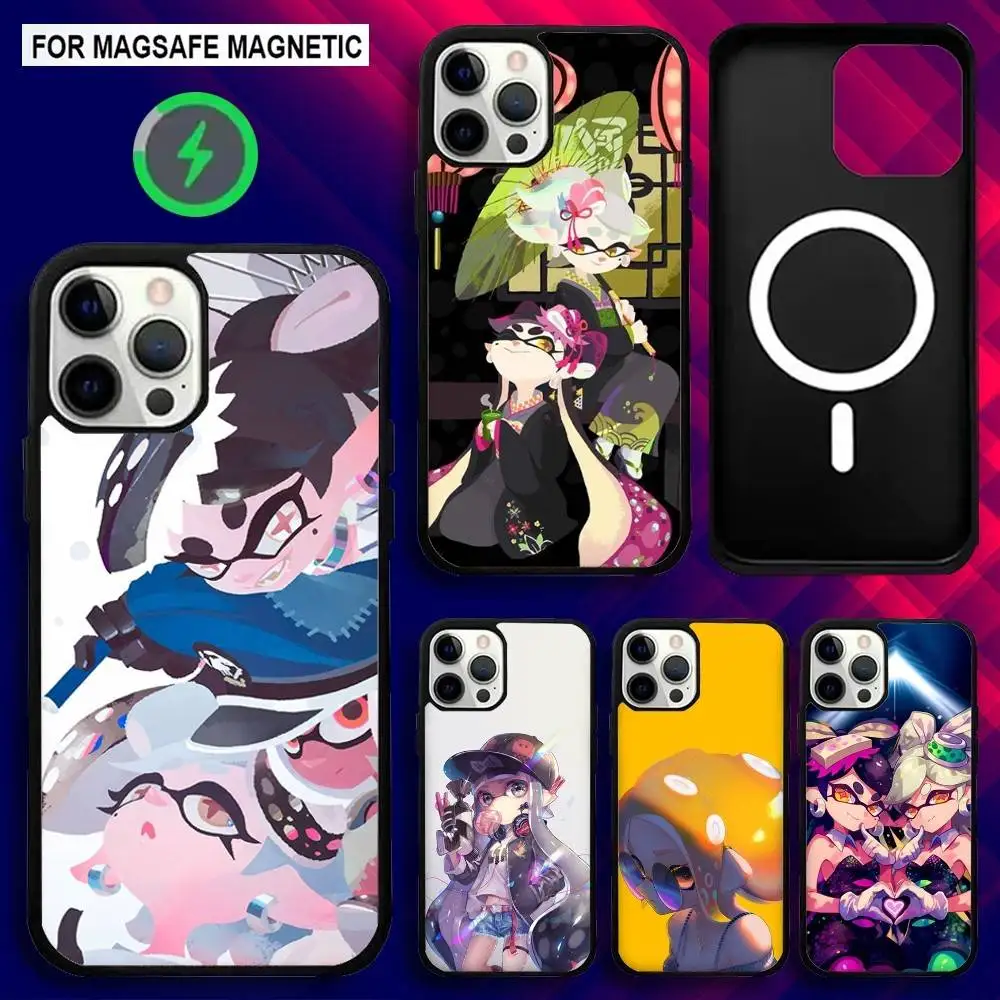 

Game S-SplatoonS 3 Phone Case For iPhone 16e,16,15,14,13,12,11,Plus,Pro,Max,Mini Magsafe Magnetic Wireless Charging
