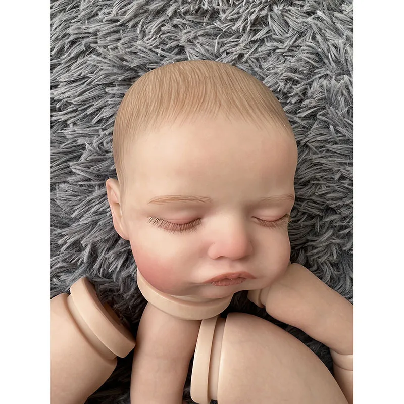 NPK 18''Handgefertigte, unmontierte Puppenteile, wiedergeborenes Puppenset, Rosalie, lebensechte 3D-gemalte, sichtbare Adern, Kunstpuppe zum Sammeln, Weihnachtsgeschenk