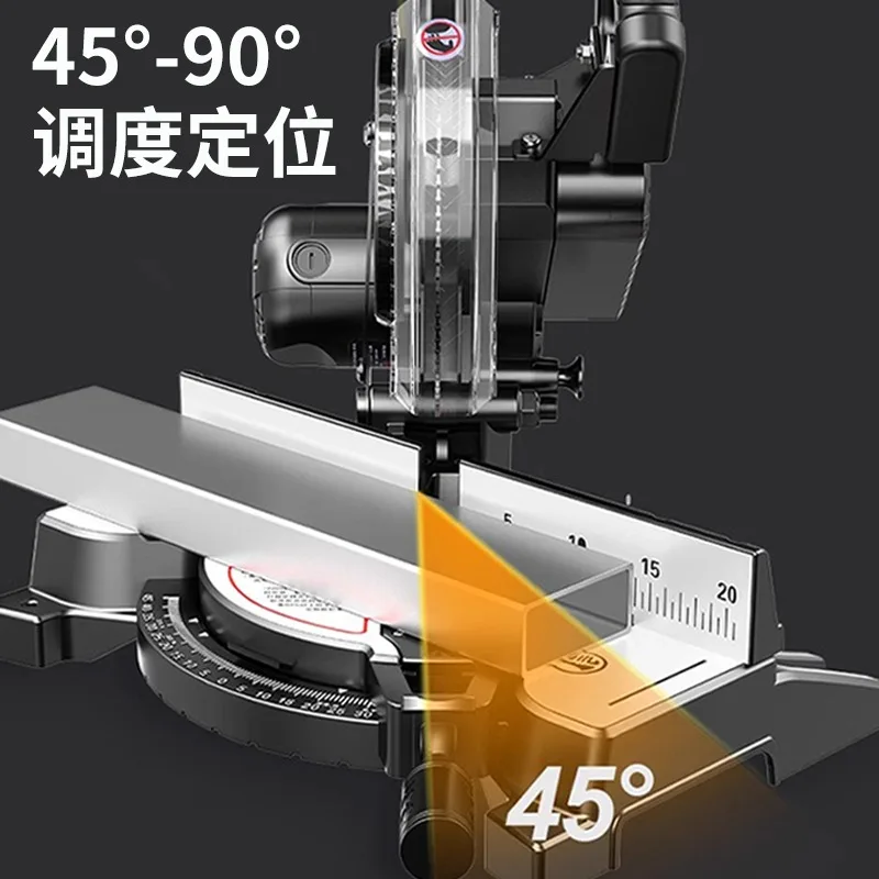 10 Inch Aluminum Cutting Saw 45° Bevel Cut Mitre Saw Multi-Purpose Cutting Tool