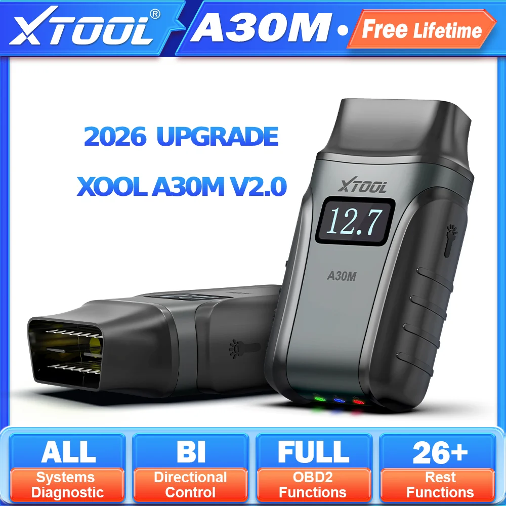 A30M V2.0 OBD2 Scanner - Professional Auto Diagnostic Tool with 23 A30M V2.0 OBD2 Scanner - Professional Auto Diagnostic Tool with 23