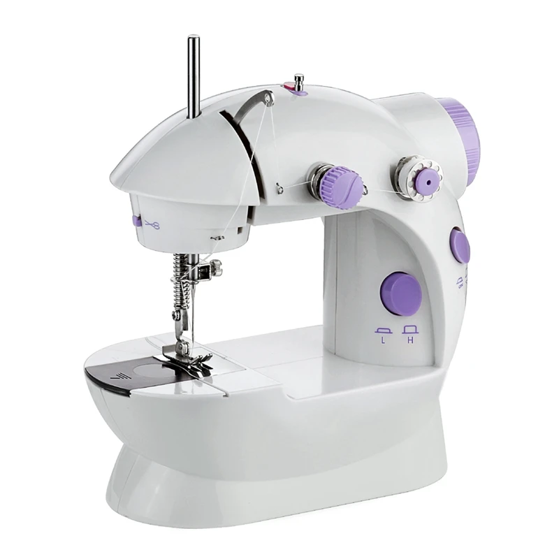 Portable Sewing Machine Handheld Sewing Machine Double Thread Double Speed Double Switch Small Sewing Machine Durable US Plug