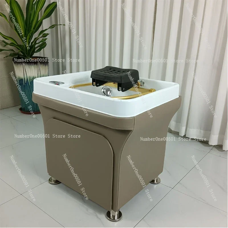 Head Treatment Fumigration Spa Machine Mobile Shampoo Basin Beauty Salon Ear Cleaning  Water Circulation