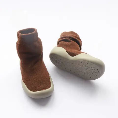Babystrumpor Skor Spädbarn Söta Tecknade Barn Pojke Skor Mjuka Gummisula Barn Golv Sneaker Baby Flickor Gåstol 8 best sales babystrumpor och skor - №4