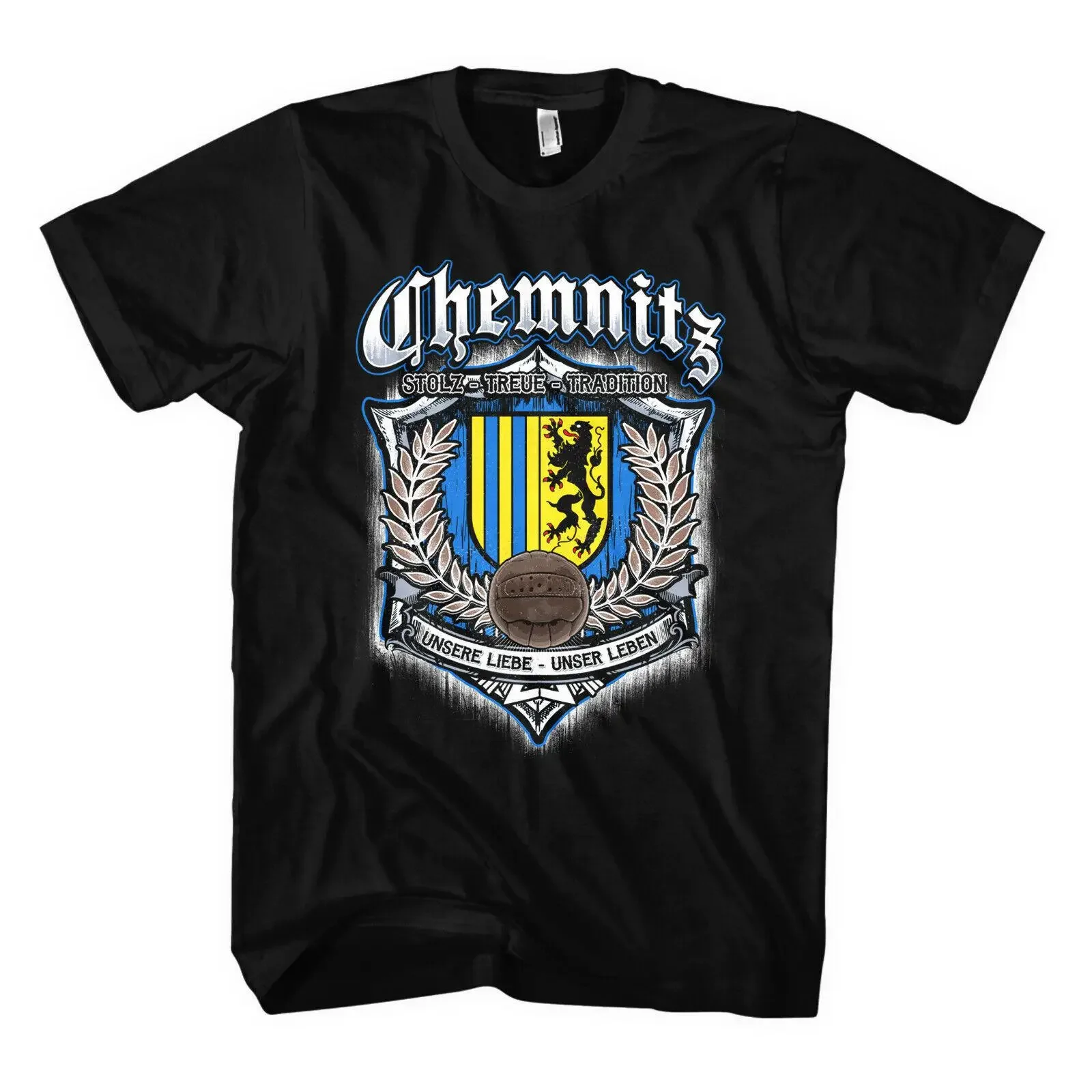 Für immer Chemnitz T Shirt Fussball Trikot Fan Geschenk Ultras Elbe vintage Washed Stretched Stylish Soft Unisex Casual