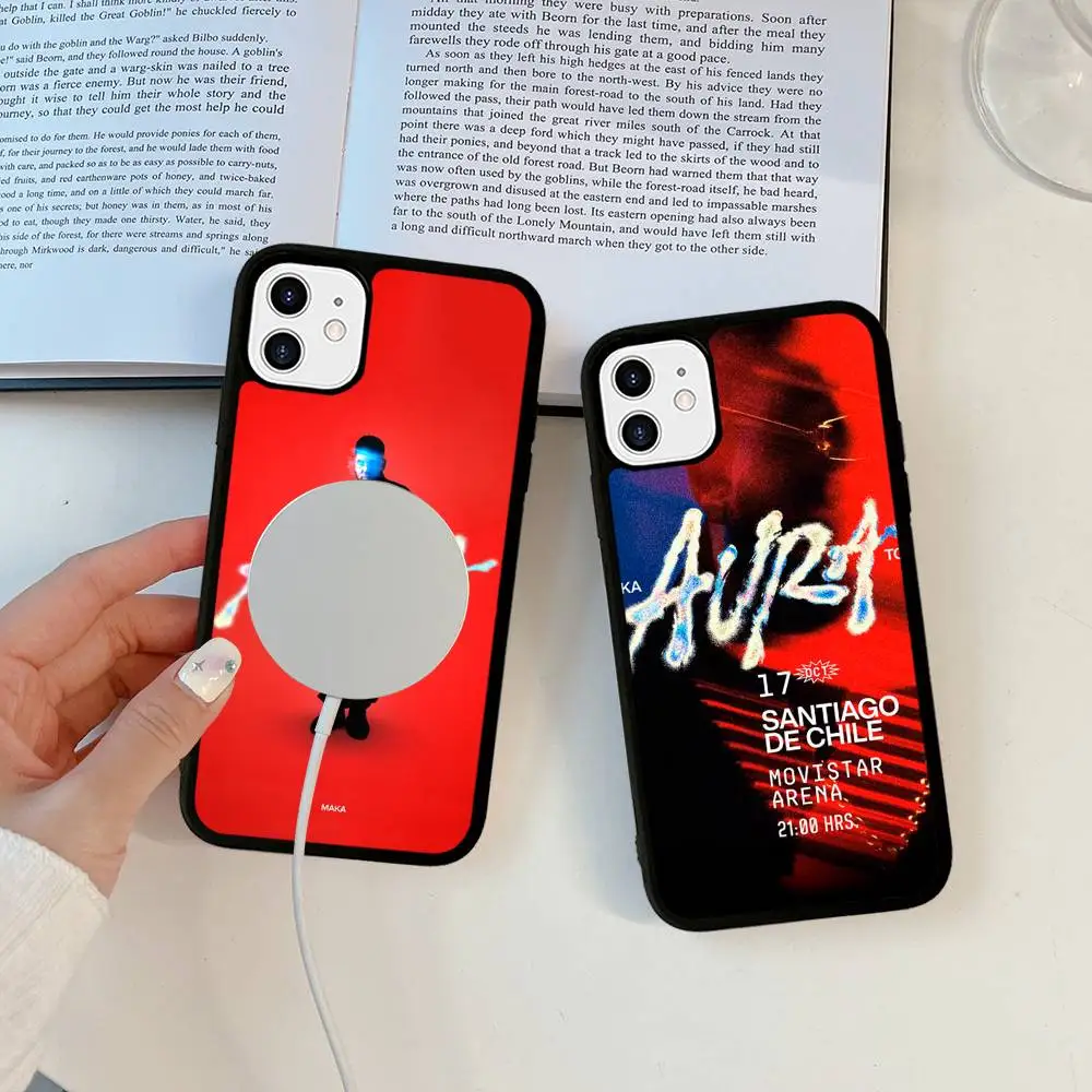 مغني الراب ماكا هالة 2025 جولة جراب هاتف حافظة مغناطيسية آيفون 17 16 14 13 12 15 برو ماكس زائد ل Magsafe غطاء الشحن اللاسلكي #1