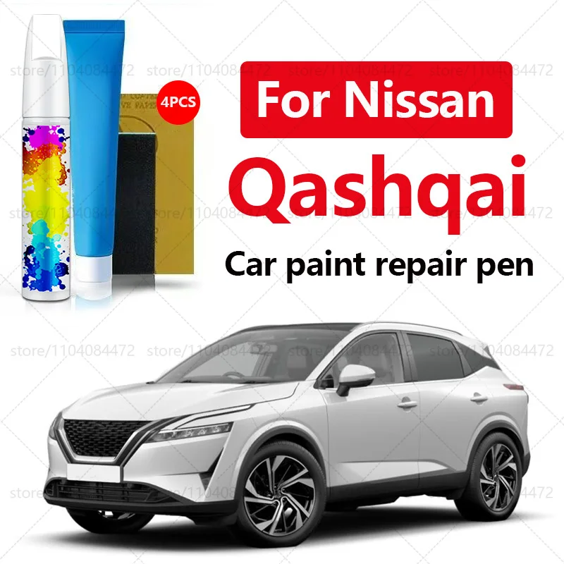 

Car Paint Repair Pen For 2006-2025 Nissan Qashqai Paint Scratch Repair Accessories 4PCS Blue RBY White QAB Black G41 Orange EBB