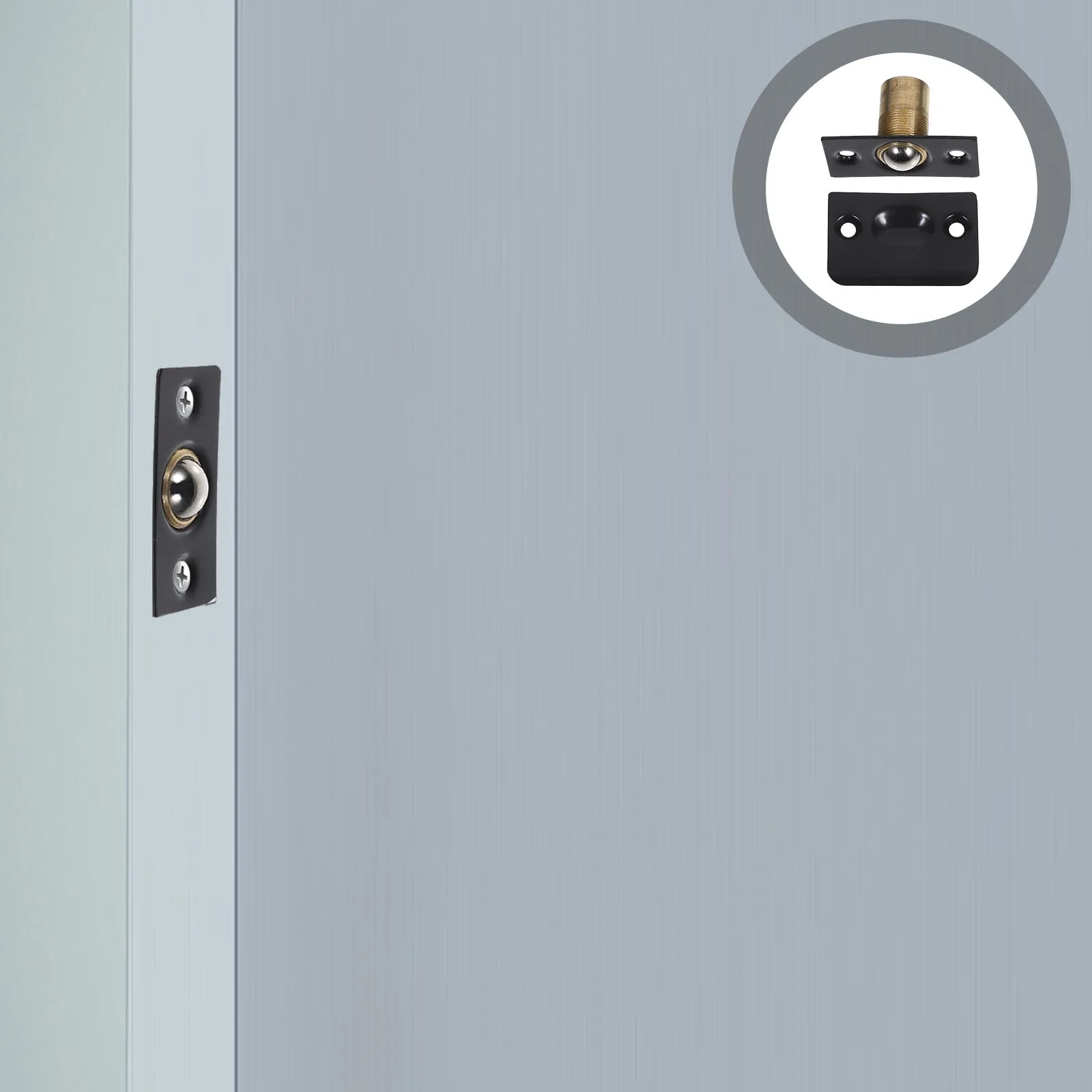

Adjustable Stainless Steel Ball Catch Strike Plate Door Closer for Closet Cupboard Pantry Wardrobe Invisible Design Durable Wear
