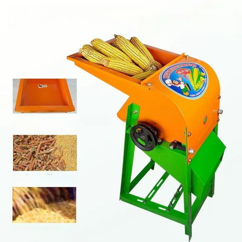 Corn tear-free thresher gasoline engine household vertical corn tear thresher