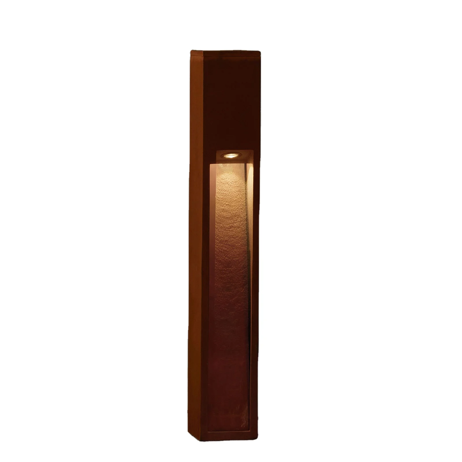 Outdoor space rectangular solar landscape lighting