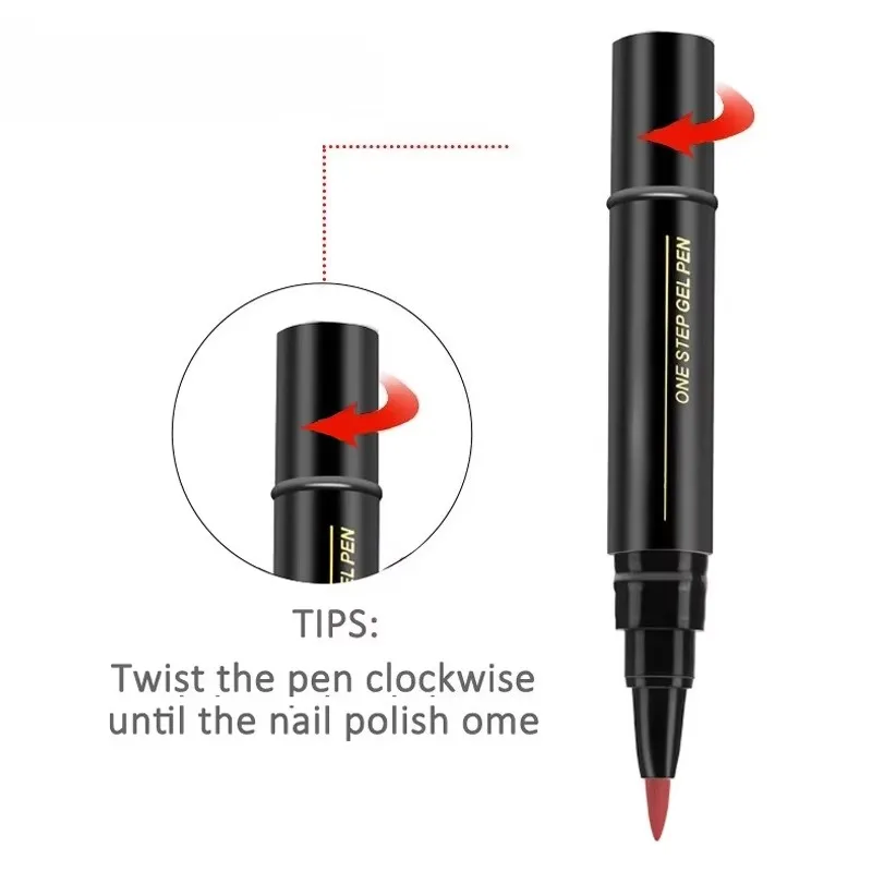 Nail Polishs Pens Colors of Nail Polishs Gel Pens Gel Varnish Quick Drying Pen Nail Color Pen Varnish Pens Nails Art Oil Pen