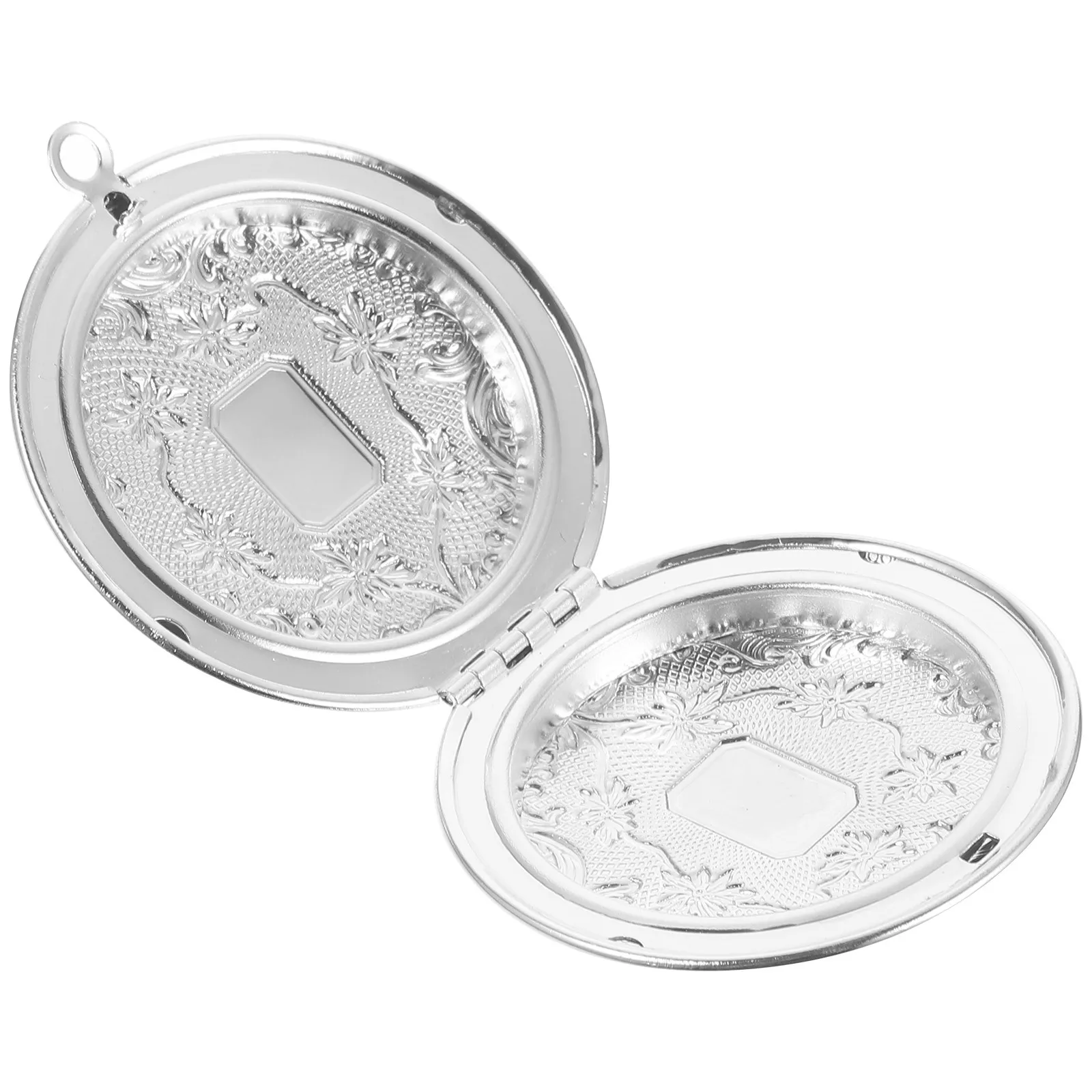 

Openable Pendant Silver Tea Leaf Box Decorative Necklace Aromatherapy Diffuser Cage Pendant Sachet Ball Holder