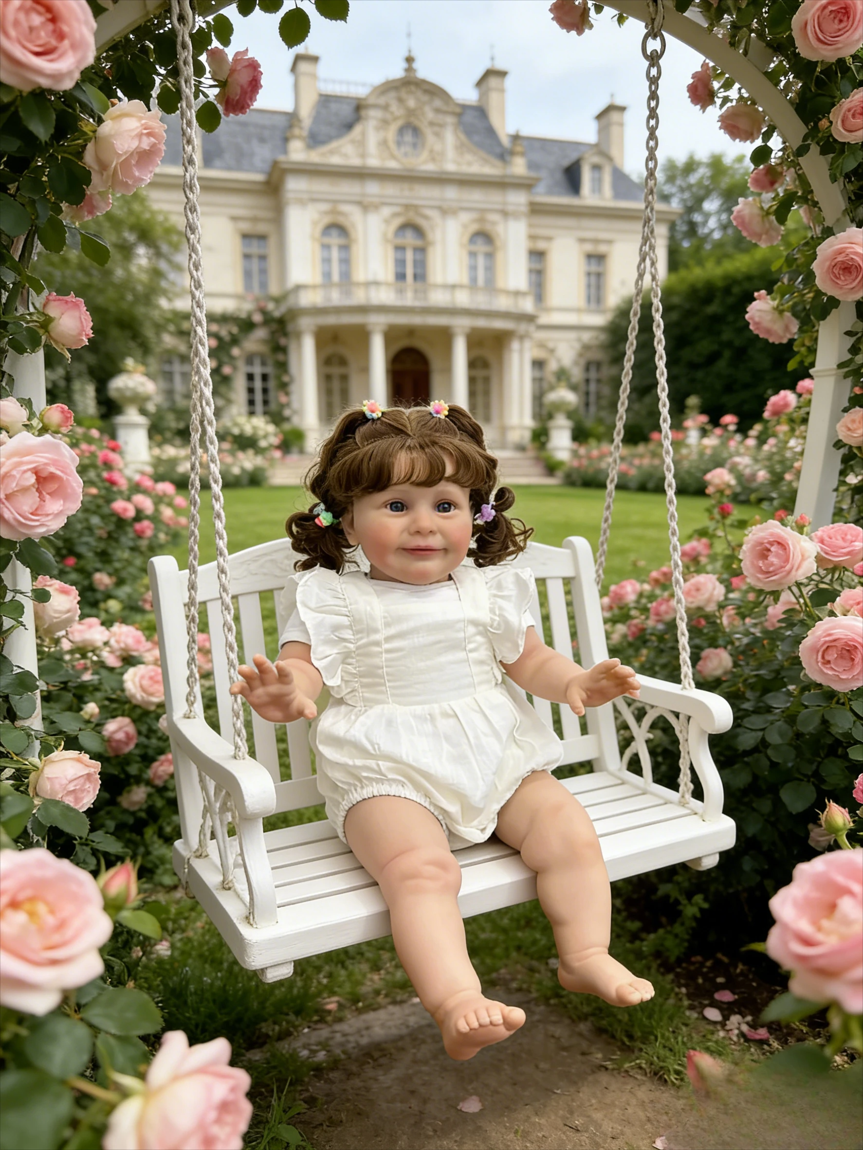 

26inch Zoe Toddler Reborn Baby Doll 66cm Cotton Body 3D Skin Art Doll with Hand Rooted Hair