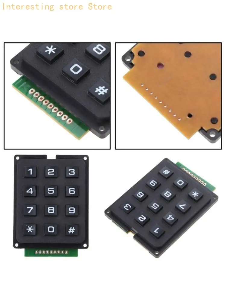 Matrixes Array 12 Membranes Button Keypad Keyboard Unit DIY 12 Keypad 55KC