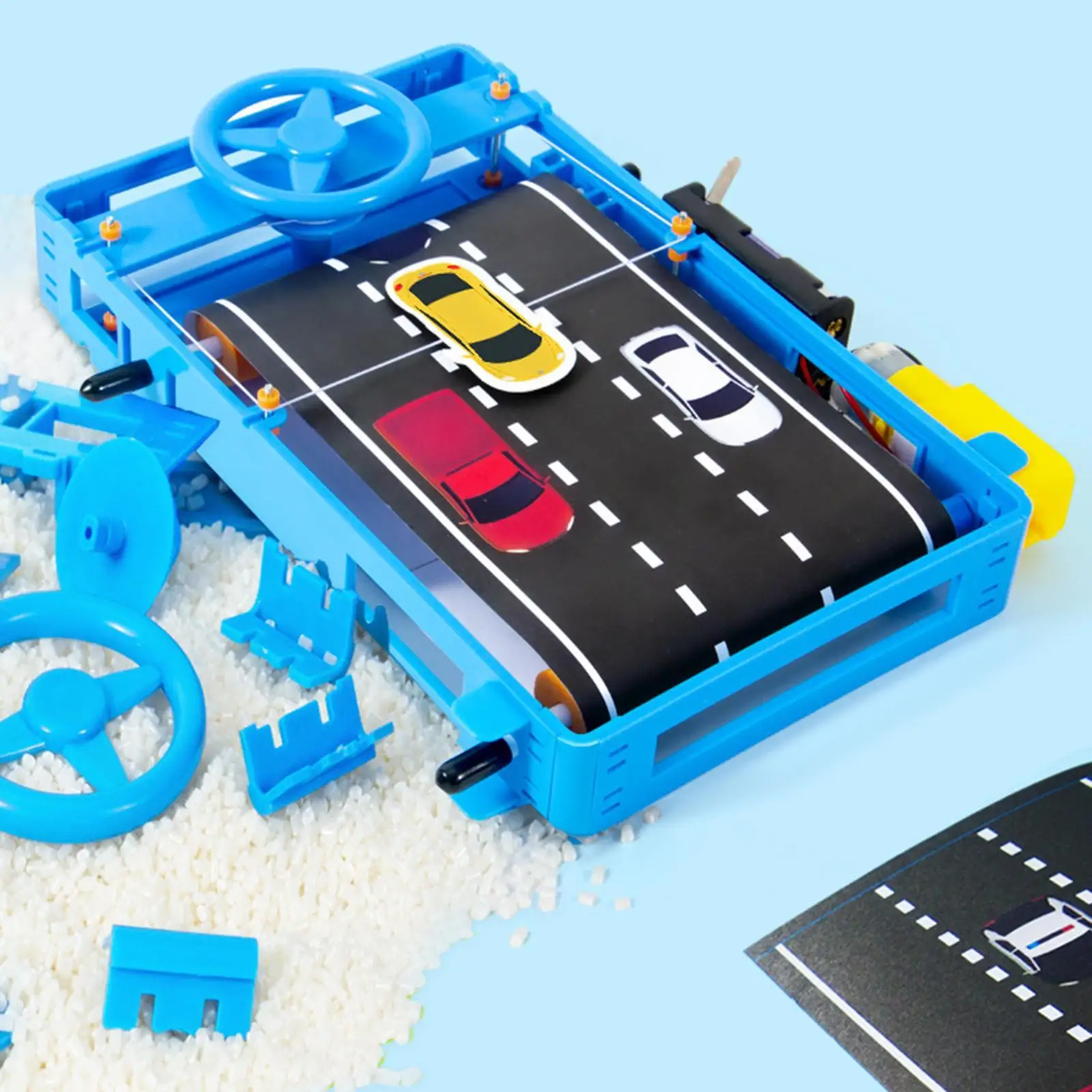 

Steering Wheel Toy for Kids Educational DIY Assembly Learning Toy Interactive Race Car Game