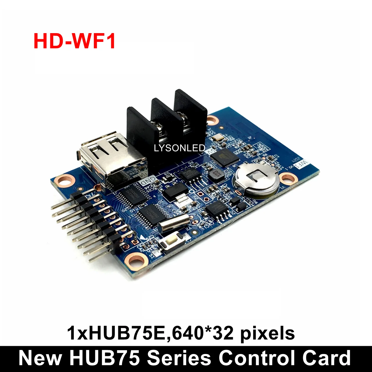 HD-WF1 HD-WF2 HD-WF4 Asynchronous  HUB75 Port RGB Seven Color Small LED Display WIFI Control Card