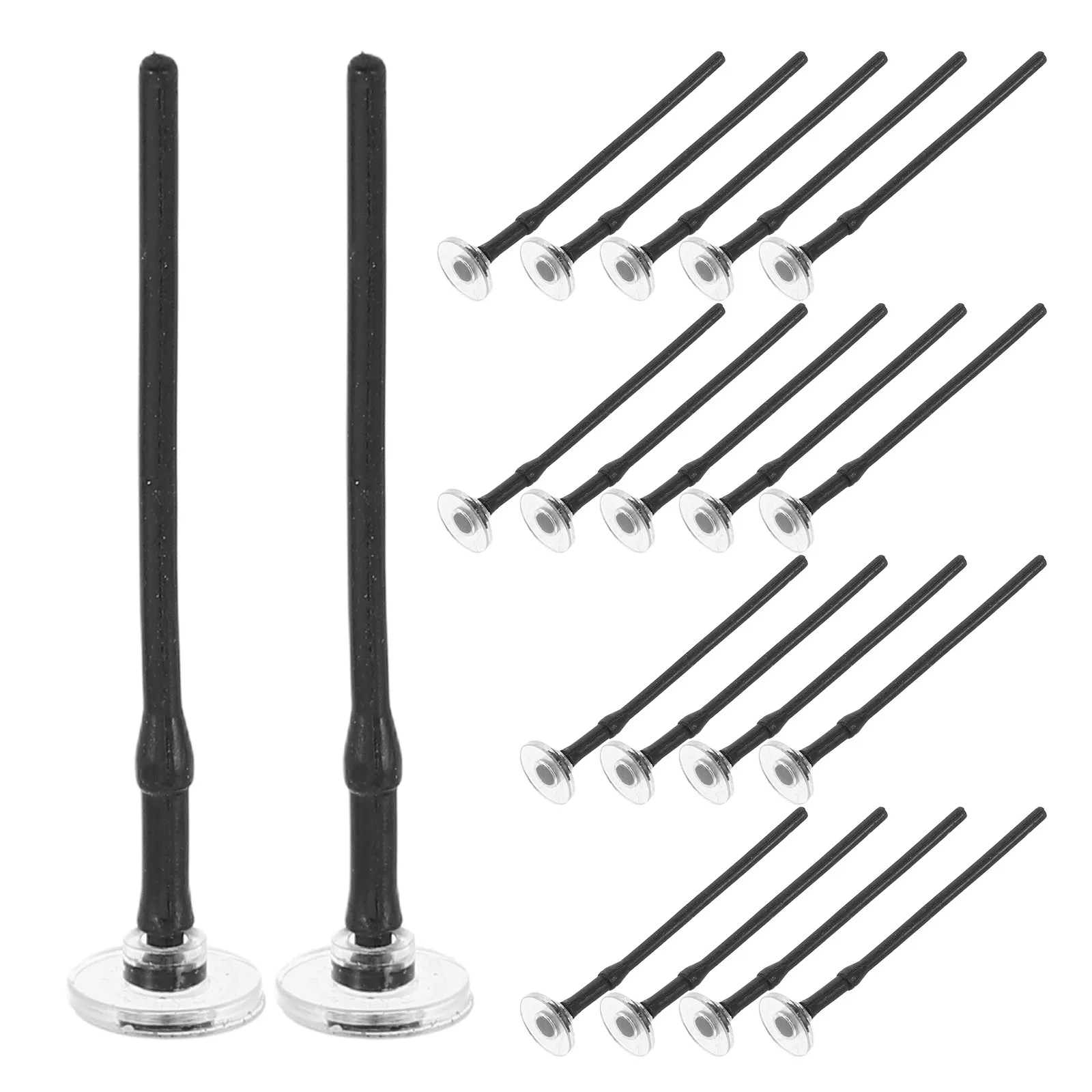 20Pcs Universal Stylus Disc Tips Replacement Transparent Silicone High-Precision Round Stylus Pen Accessories for Touchscreen
