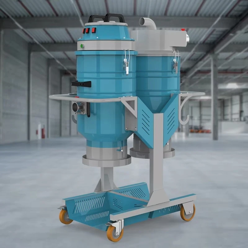 Easy to Operate Double Bucket Bagging Professional Industrial Vacuum Cleaner Large for Dust