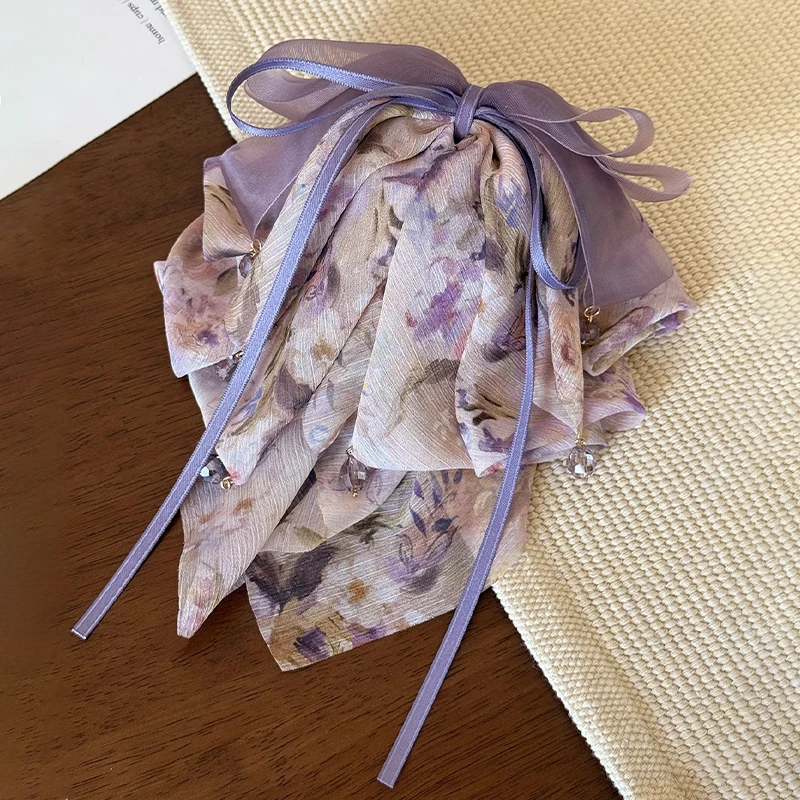 الحلو الأزهار القوس حبة ذيل حصان كليب المرأة الفرنسية مقاطع الشعر الأنيقة القرش كليب