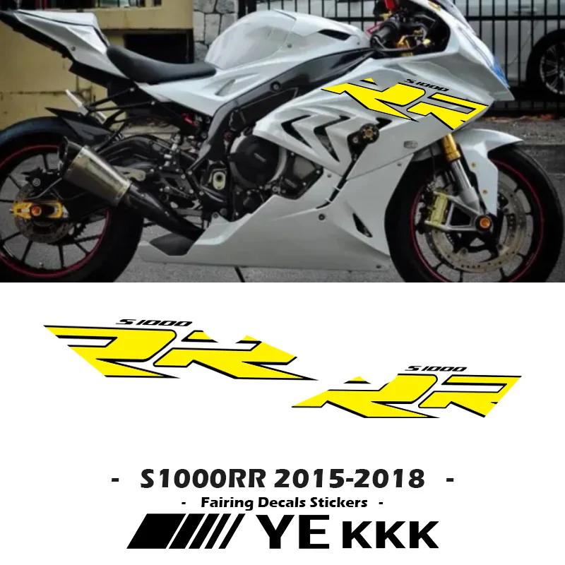 Para bmw s1000rr 2015-2018 caso carenagem adesivo decalque personalização s1000 rr adesivo decalque personalizado cor