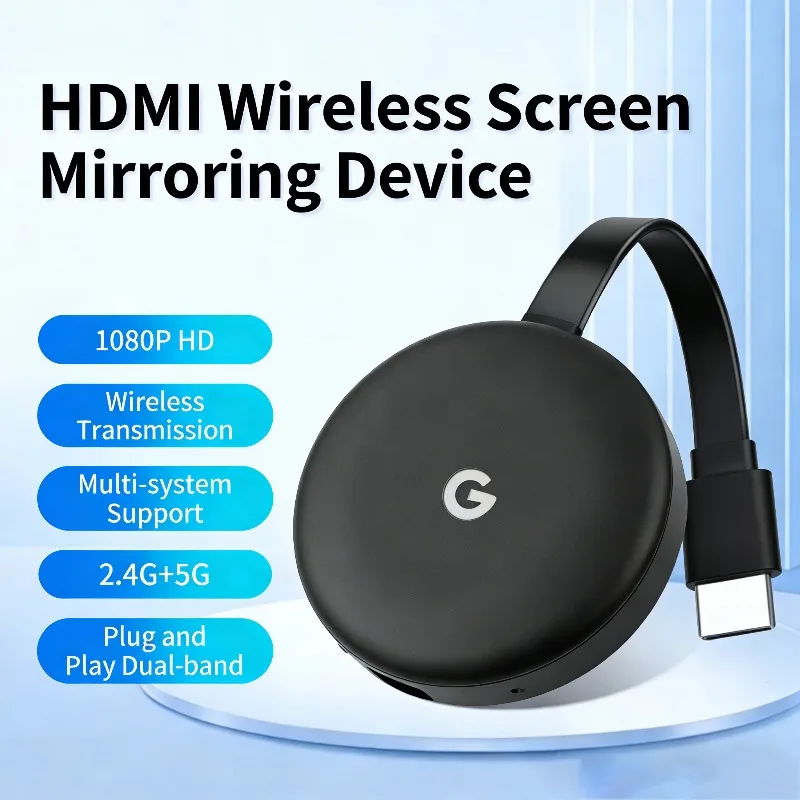 

HDMI Wireless Display Dongle 4K Miracast Airplay DLNA Adapter for iOS Android Mac Windows to Video TV Projector Streaming Stick