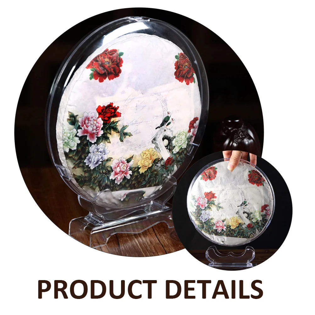 

Tea Storage Rack Transparent Design Solid Stable Base Practical Decorative Tea Collection Box Display Stand