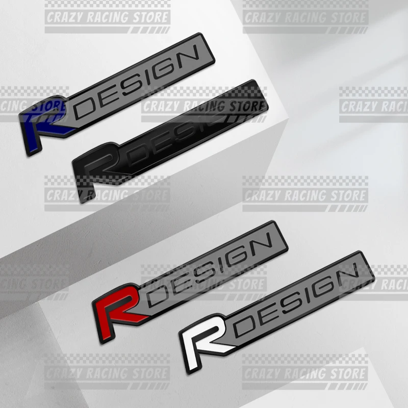 Car Badges R Design Trunk Emblem Metal Stickers Body Decals Letter Grille Decor For Volvo V40 V50 XC40 XC60 XC90 V60 S40 S60 V70 view 2