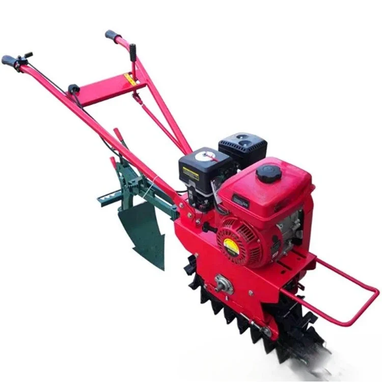 agricultural household diesel cultivated land machine two-drive direct connection hand-held multi-functional rotary tiller