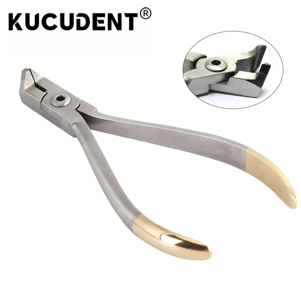 Dental Distal End Cutter, Stainless Steel Orthodontic Pliers for Trimming Wires and Braces, Precision Dentist Tool