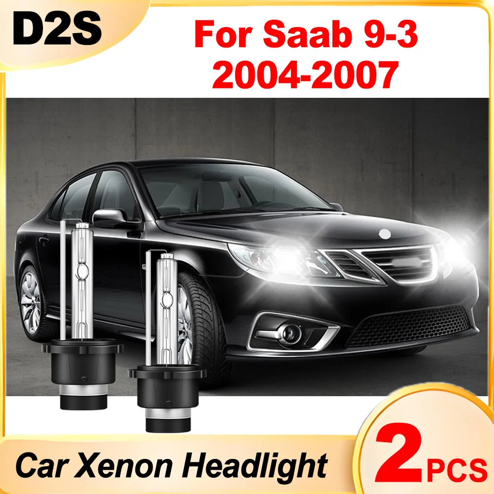 

2PCS D2S Xenon Headlight Plug And Play 12V 24V 6000K Super Bright White Car Lights Xenon Lamps For Saab 9-3 2004 2005 2006 2007