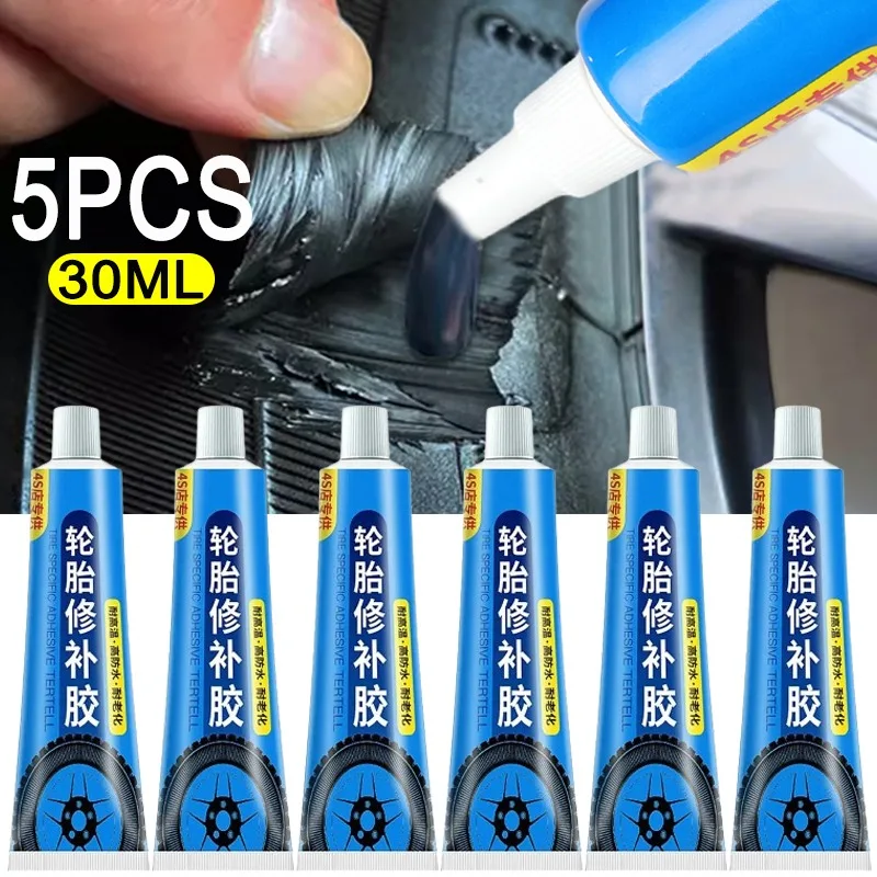 30g Car Seal Tire Glue Crack Repair Adhesive Rubber Bonding Glue Sidewall Puncture Tire Repair Kits Multifunctional Instant Glue