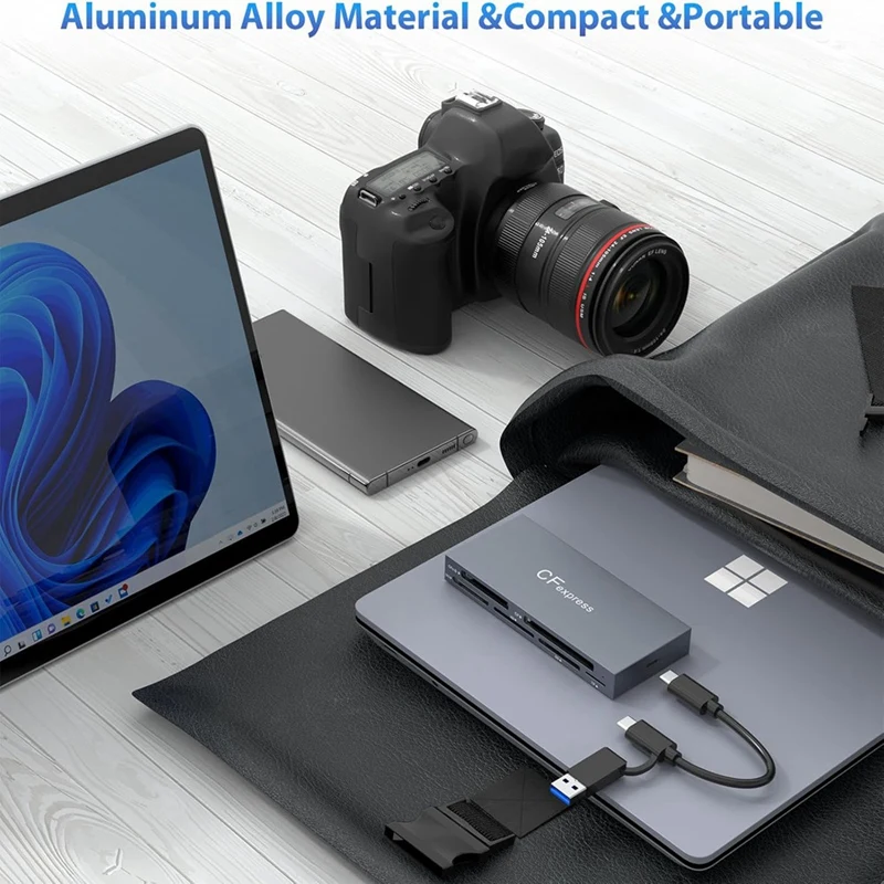 Устройство чтения карт Smart-6 в 1 Cfexpress Type B для Cfexpress Type B/SD/TF/CF/XD/MS, USB 3.2 Gen 2 10 Гбит/с, адаптер памяти Cfexpress