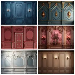 Interior Vintage Wall Backdrop Retro European Style Room Baby Portrait Wedding Photography Background Decor for Photo Studio