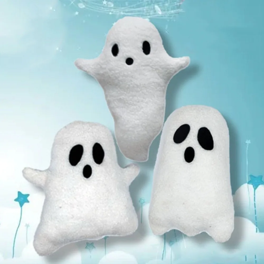 

Lovely 30cm Ghost Pillow White Home Decor Stuffed Cushion Cloud Ghost Spooky Pillows Festival Theme