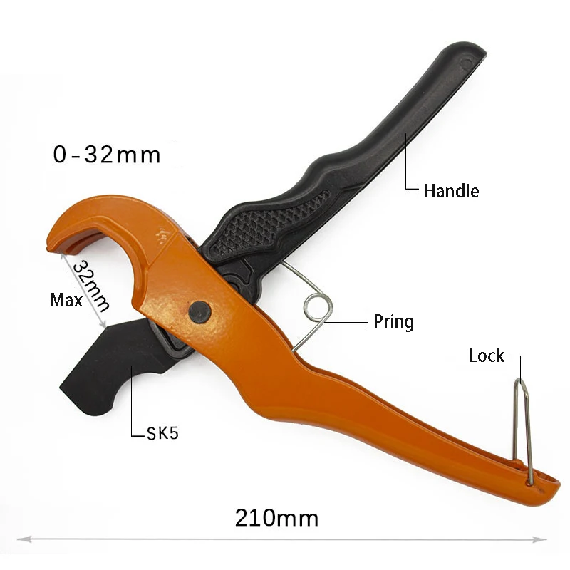 36mm Quick Pipe Cutter PPR Scissors Hose Conduit Cutting Pliers Scissors PPR/PE/PVC Pipe Portable Cutter Hand Tool