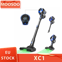 MOOSOO XC1 Cordless Vacuum Cleaner, 20kPa Suction, with LED Display, Max. 45min Runtime, 6 In 1 with Wall Mount Charger