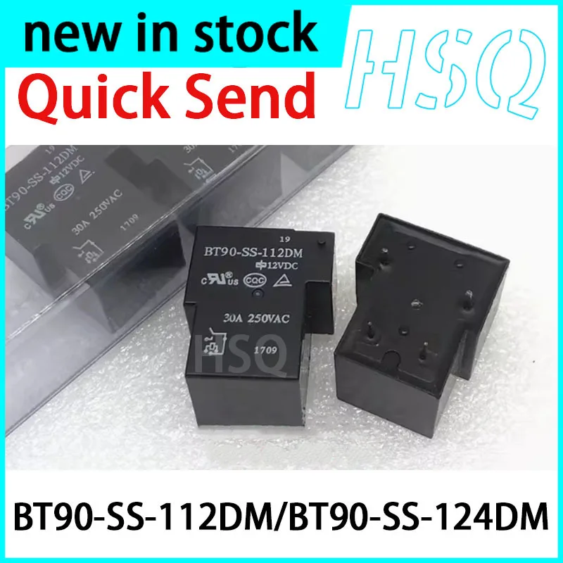 1PCS New BT90-SS-112DM 124DM 4-pin 30A Set of Normally Open 12VDC 24VDC Relays