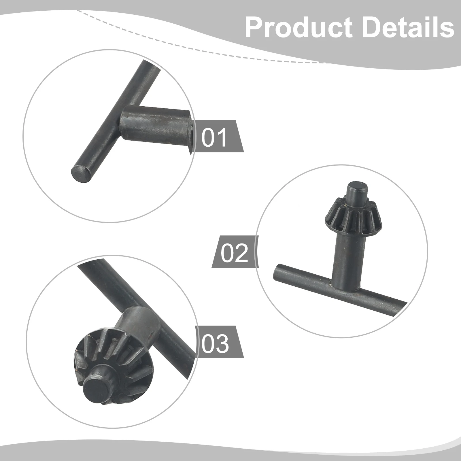 Electric Wrench Power Accessories Drill Chuck Key Driver Converter Adapter Metal Press Taper Clamping Replacement